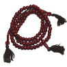 MALA HUESO GRANATE TRES CORDONES