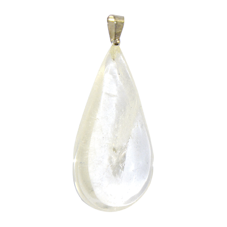 COLGANTE LAGRIMA CUARZO CRISTAL 4CM APROX.