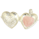 COLGANTE CORAZON CUARZO ROSA CON PLATA REF242005170030