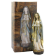 VIRGEN LOURDES MADERA VIEJA 21CM REF 02122