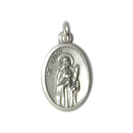 MEDALLA METAL LUCIA 2CM APROX MEDALLA METAL LUCIA 2CM APROX