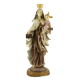 VIRGEN DEL CARMEN BASE DORADO RESINA 60cm