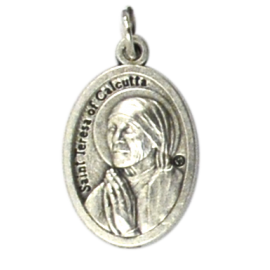 MEDALLA METAL MADRE TERESA DE CALCUTA 2CM APROX