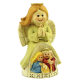 IMAGEN SAGRADA FAMILIA INFANTIL CON ANGEL PROTECTOR 6X4CM APROX