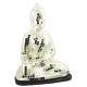 BUDA LAMPARA MOSAICO BLANCO PLATA 25X18X30 REF13337054