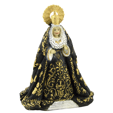 VIRGEN DE LA ESPERANZA MANTO NEGRO 11CM REF 06437