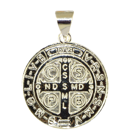 MEDALLA BENITO PLATA 3CM REF 32410