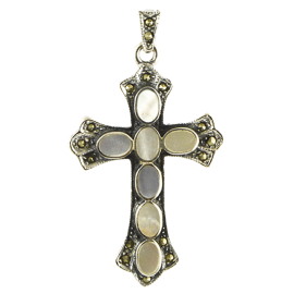 CRUZ PLATA NACARADA 4,5X 3CM REF 30469