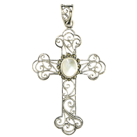 CRUZ PLATA NACAR 5,5X 4CM REF 38205 CRUZ PLATA NACAR 5,5X 4CM REF 38205