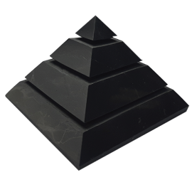 SHUNGIT PIRAMIDE SAKKARA 10X10X10CM APROX