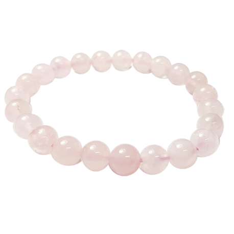 CUARZO ROSA 8mm BOLA PULSERA