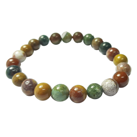JASPE OCEANO 8mm BOLA PULSERA JASPE OCEANO 8mm BOLA PULSERA