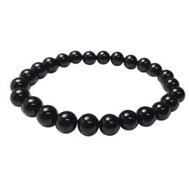 OBSIDIANA NEGRA 8mm BOLA PULSERA