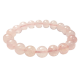 CUARZO ROSA 10mm BOLA PULSERA