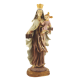 VIRGEN DEL CARMEN BASE DORADO RESINA 60cm