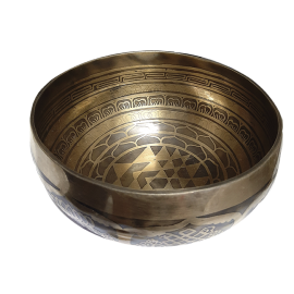 CUENCO SIETE METALES SHRI YANTRA 1,600 A 1,800KGM 25CMØ APROX
