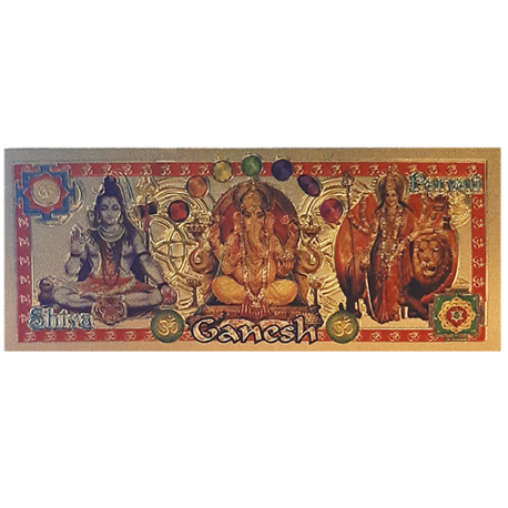 RESGUARDO BILLETE SHIVA GANESHA PARVATI MINI