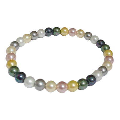 PERLAN MIX 6mm BOLA PULSERA