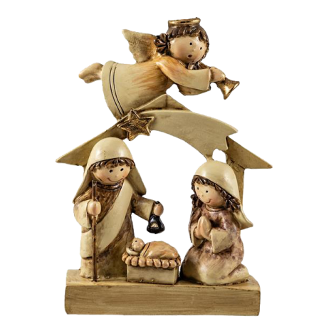 MISTERIO INFANTIL 12,5CM PORTAL ANGEL CREMA REF 23052