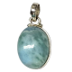 LARIMAR COLGANTE PULIDO PLATA 