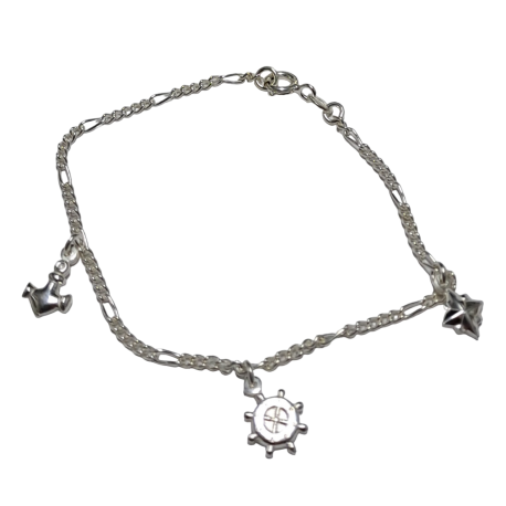 PULSERA PLATA ANCLA 