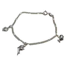 PULSERA PLATA DELFIN