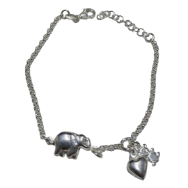 PULSERA PLATA ELEFANTE