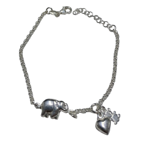 PULSERA PLATA ELEFANTE