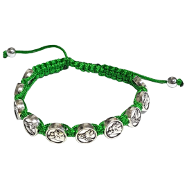 PULSERA CORDON ESCAPULARIO MEDALLA VERDE REF 13043435