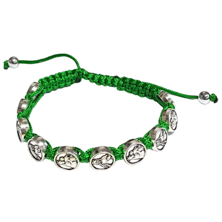 PULSERA CORDON ESCAPULARIO MEDALLA VERDE REF 13043435