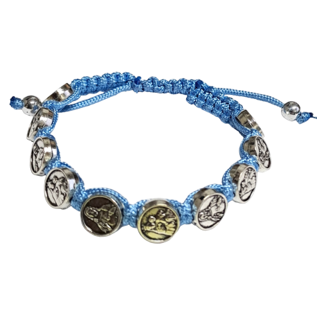 PULSERA CORDON ESCAPULARIO MEDALLA AZUL REF 13043436