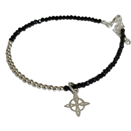 PULSERA PLATA NUDO DE BRUJAS MINI