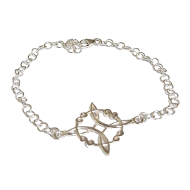 PULSERA NUDO DE BRUJAS PLATA