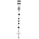 ROSARIO NEGRO CRISTAL FACETADO 8mm 