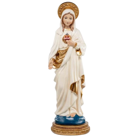 CORAZON DE MARIA BASE AZUL 32CM 00527