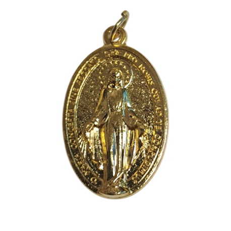 MEDALLA METAL DORADO MILAGROSA 2.8 CM G028-D3 MEDALLA METAL DORADO MILAGROSA 2.8 CM G028-D3