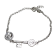 PULSERA PLATA LLAVE BENITO JUDAS MEDALLA 