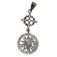 NUDO DE BRUJAS - TETRAGRAMATON CIRCONITOS COLGANTE 3CM APROX 55725