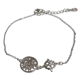 NUDO DE BRUJAS - TETRAGRAMATON PULSERA PLATA PROTECCION