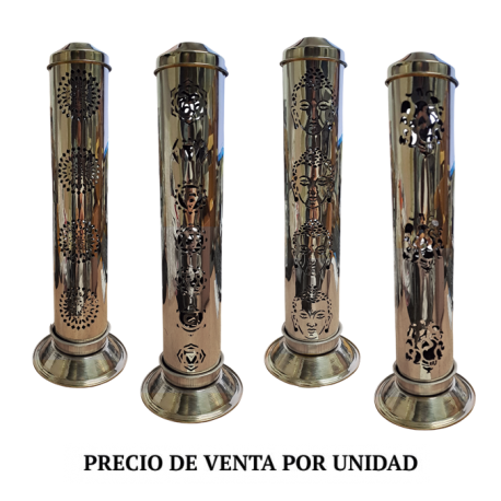 PORTA INCIENSO LATON VERTICAL VARIOS MODELOS 8X25CM APROX 10538114