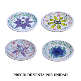 PORTA INCIENSO CERAMICA COLORES SURTIDOS 13X13CM APROX 13125007