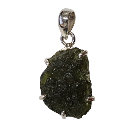 MOLDAVITA COLGANTE PLATA ENGARCE