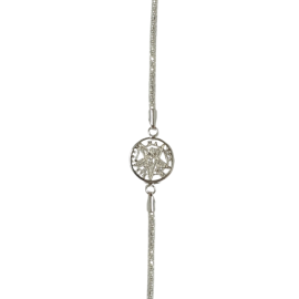 PULSERA PLATA TETRAGRAMATON CORDON