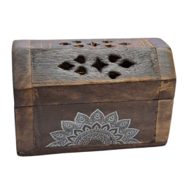 INCENSARIO CAJA MADERA CONOS MANDALA 9X5CM 10588066-014