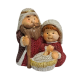 NACIMIENTO MINI 4,5CM TONOS ROJOS SAN JOSE ---10023273