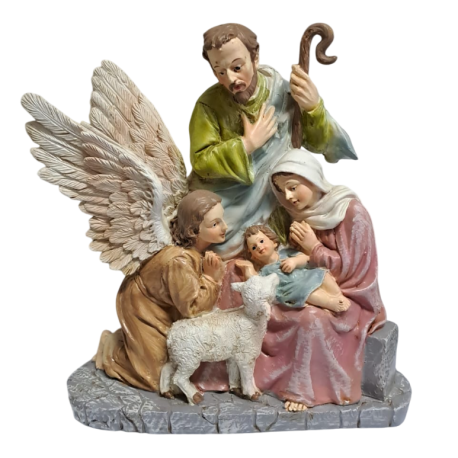 NACIMIENTO 20X20CM CON ANGEL Y OVEJA 02060321 NACIMIENTO 20X20CM CON ANGEL Y OVEJA 02060321