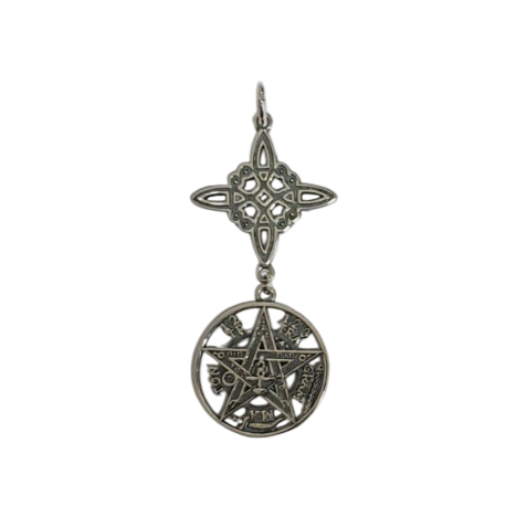 COLGANTE NUDO BRUJAS TETRAGRAMATON 4,5CM