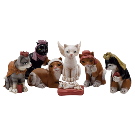 MISTERIO GATOS 10CM 7 PIEZAS REF 11600