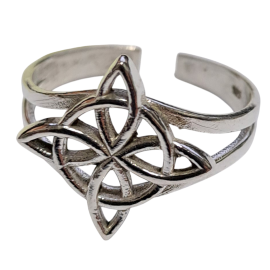 ANILO NUDO DE BRUJAS REGULABLE PLATA