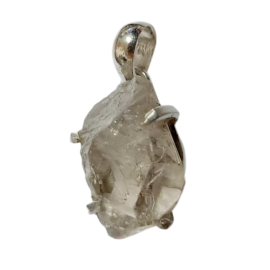 CUARZO HERKIMER COLGANTE ENGARCE PLATA